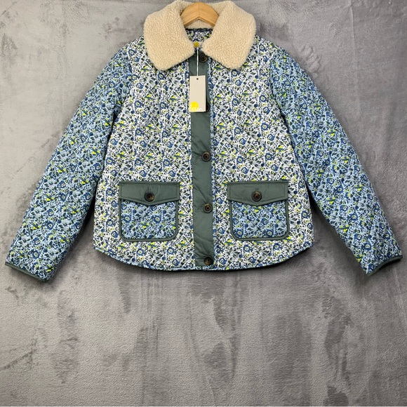 Boden Jackets & Blazers - Boden Quilted Floral Cotton Jackets Ivory Botanic Meadow. Women’s Size 6 (NWT).